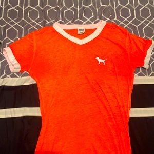 Victoria secret bright pink shirt